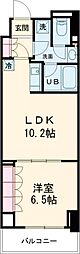 レジディア杉並方南町 6階1LDKの間取り