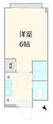 JR中央線 荻窪駅 徒歩3分の賃貸マンション 1階1Kの間取り