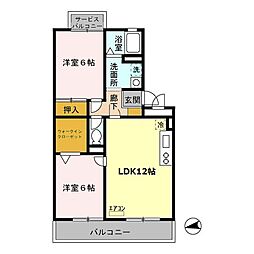 パンプキンハウス 1階3DKの間取り