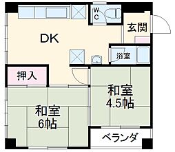 間取図画像 2DK