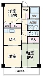 ルルド・タカハラ 3階3DKの間取り