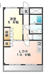 JR南武線 矢野口駅 徒歩3分の賃貸マンション 1階1LDKの間取り