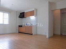 小田急小田原線 相模大野駅 バス10分 大沼下車 徒歩6分の賃貸アパート 1階2LDKのリビング/ダイニング