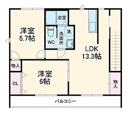 間取図画像 2LDK
