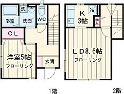 デザインメゾン錦糸町 1階1LDKの間取り