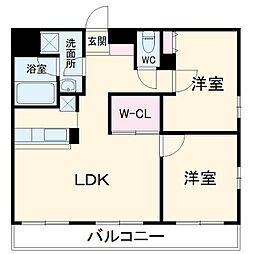 アーバンポイント高崎 5階2SLDKの間取り