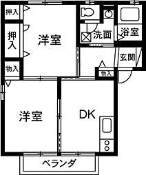 間取図画像 2DK