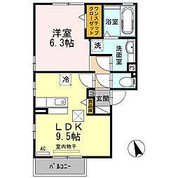 間取図画像 1LDK