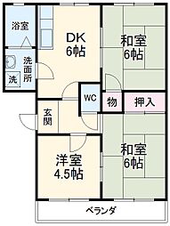 間取図画像 3DK