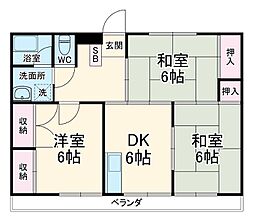 間取図画像 3DK