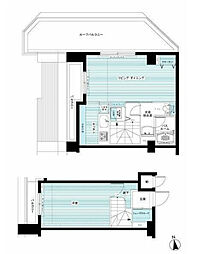 東京メトロ有楽町線 江戸川橋駅 徒歩3分の賃貸マンション 6階1LDKの間取り