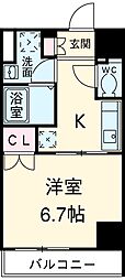 KANEMURAＮｏ．2ＢＬＤ． 9階1Kの間取り