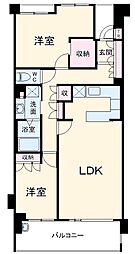 名古屋市営名城線 自由ヶ丘駅 徒歩11分の賃貸マンション 3階2LDKの間取り