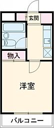 サンハイム成増 1階1Kの間取り