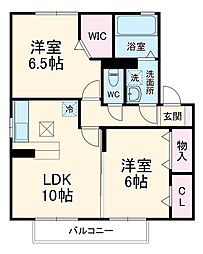 間取図画像 2LDK