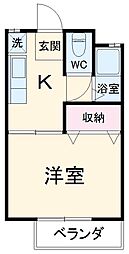 間取図画像 1K