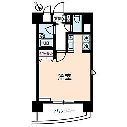 都営三田線 志村坂上駅 徒歩2分の賃貸マンション 6階1Kの間取り