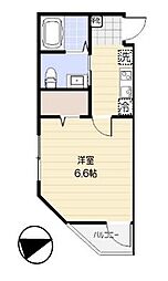 ソラーナレジデンス 1Kの間取図画像