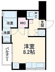 Ｃｌａｒｉｔｙ星ヶ丘 4階ワンルームの間取り