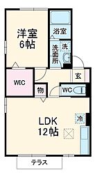 間取図画像 1LDK
