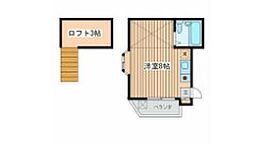 ネオハイツ 2階ワンルームの間取り