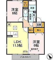 間取図画像 2LDK