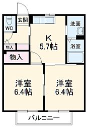 間取図画像 2DK