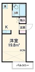 間取図画像 1K