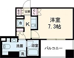 JR山手線 池袋駅 徒歩6分の賃貸マンション 4階1Kの間取り