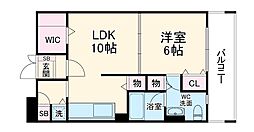 GRIDDER 1LDKの間取図画像