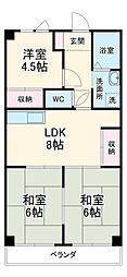 間取図画像 3DK