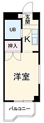鬼頭本社ビル 1Kの間取図画像