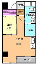 名古屋市営東山線 今池駅 徒歩2分の賃貸マンション 7階1LDKの間取り
