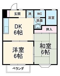 間取図画像 2DK