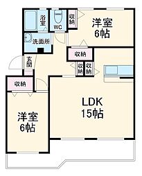 間取図画像 2LDK