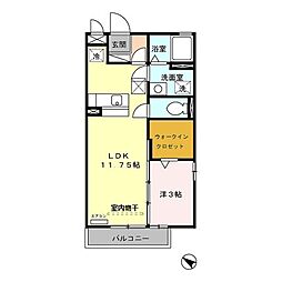 間取図画像 1LDK