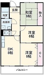 Ｌｉｍｐｉａ八千代 3階3LDKの間取り