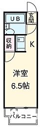 京王井の頭線 西永福駅 徒歩1分の賃貸マンション 3階ワンルームの間取り