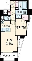 エミリブ練馬 13階1LDKの間取り