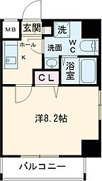 ＬＥＸＥ明大前 3階1Kの間取り