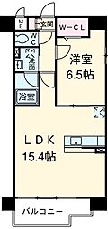 アルページュ 3階1LDKの間取り