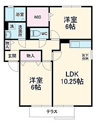 間取図画像 2LDK