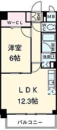 東京メトロ日比谷線 三ノ輪駅 徒歩8分の賃貸マンション 4階1LDKの間取り