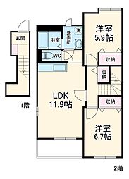 間取図画像 2LDK