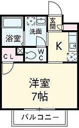 間取図画像 1K
