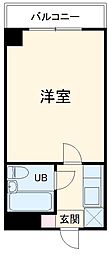 東急東横線 元住吉駅 徒歩2分の賃貸マンション 1階1Kの間取り