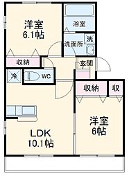 間取図画像 2LDK