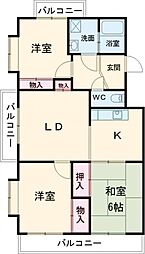 レジデンスＹ・Ｓ 1階3LDKの間取り