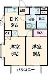 間取図画像 2DK