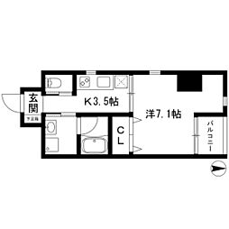 Para Hero’s 2階1Kの間取り